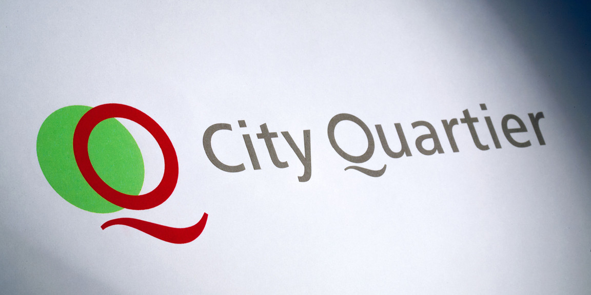 City Quartier, Logo auf Papier